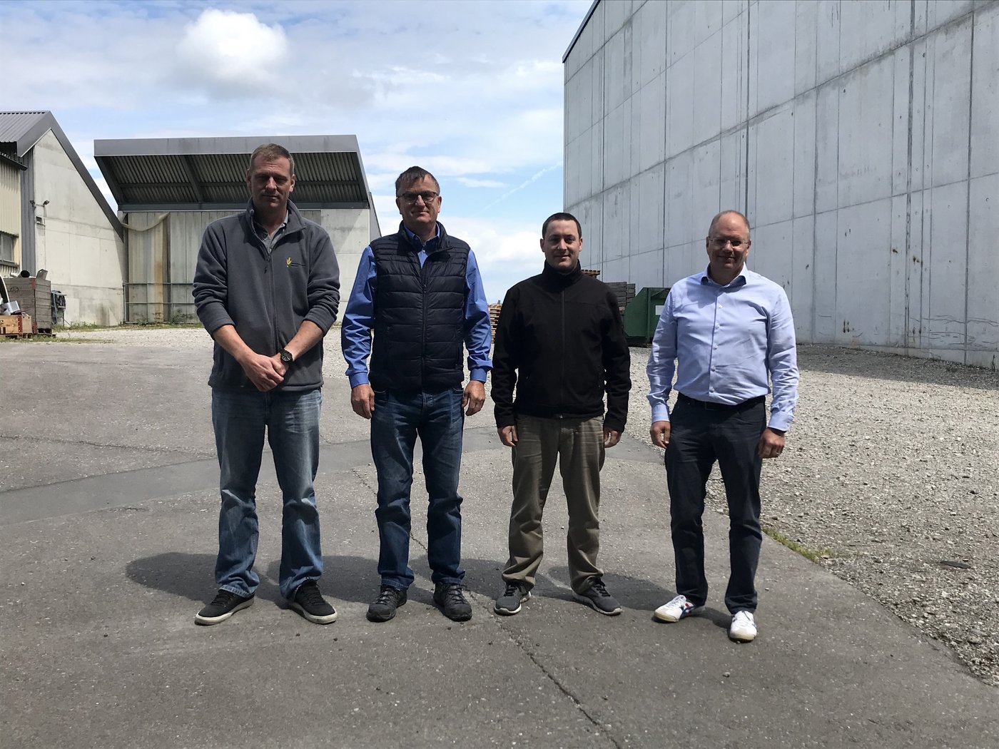 Mathias Schwab, Toni Küng und Steve Corminboeuf (v.l.n.r.) wurden neu in den Vorstand des VKGS gewählt. Olivier Sonderegger ist neu Präsident.