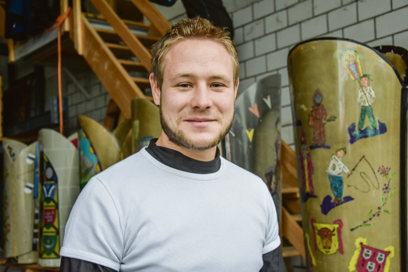 Roman Ott, Rottenführer der Chlausrotte Mitteldorfberg in Oberägeri im Kanton Zug beantwortet unsere brennendsten Fragen. (Bild noe)