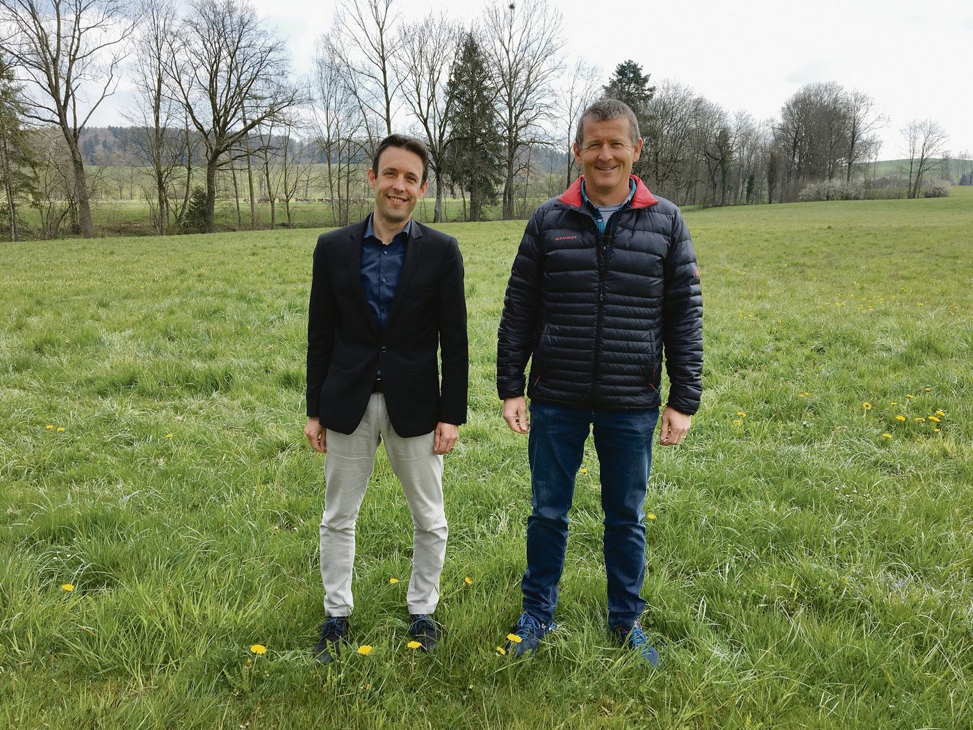 Verwaltungsratspräsident Alexander Fust (links) mit Richard Bucheli, Vorsitzender der Geschäftsleitung.   (Bild Profera)