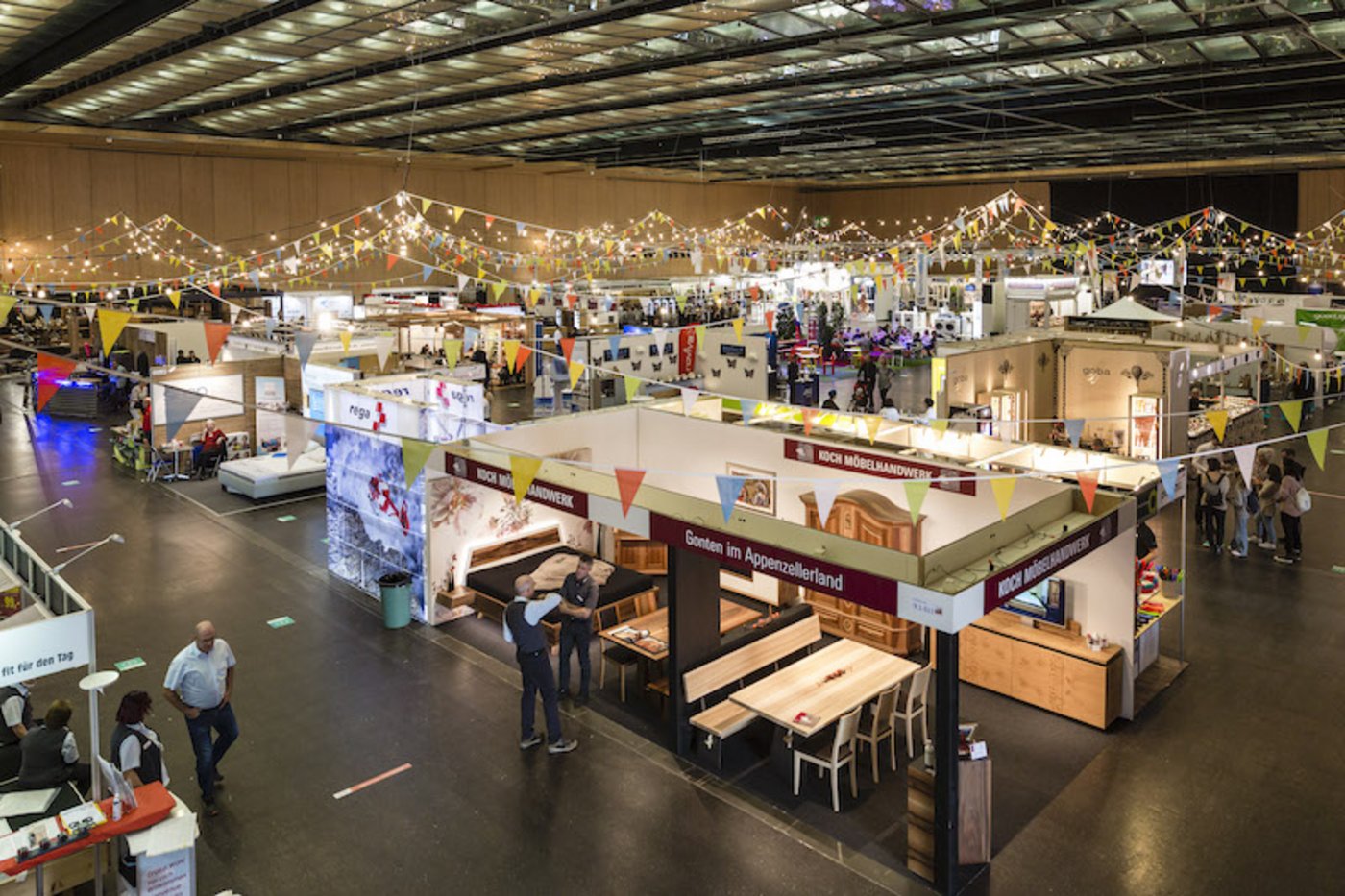 Das Schutzkonzept hat funktioniert. An der Pätch gibt es viel Raum, dafür weniger Aussteller und Besucher. (Bild Olma-Messen St. Gallen)