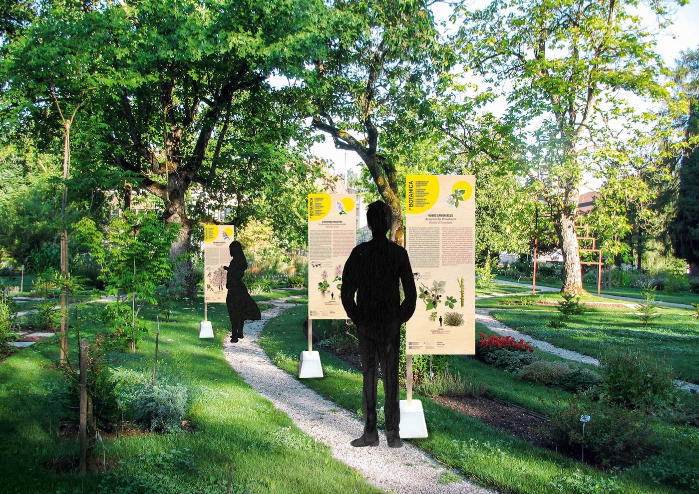 Da die Kultivierung von invasiven Pflanzen nicht ohne Risiko ist, wird bei der Botanica-Ausstellung viel mit Informationstafeln gearbeitet. (Bild zVg)