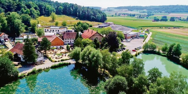 Der kleine Weiler Kundelfingen liegt zwischen den Thurgauer Gemeinden Schlatt-Paradies und Diessenhofen und wird stark durch die Fischzucht geprägt.(Bild Thomas Güntert)