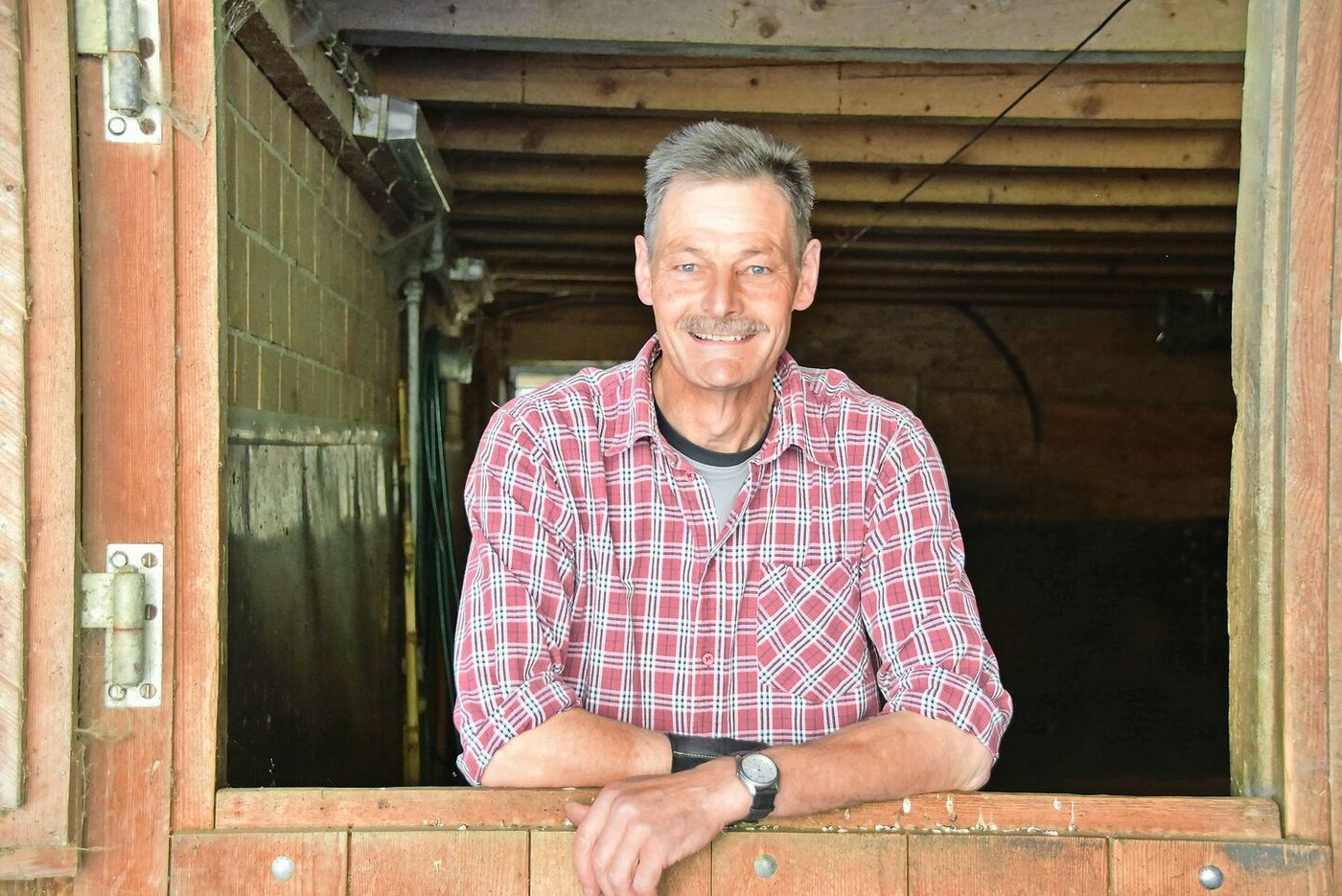 Urs Hänni hat im April seine Kühe verkauft, der Stall ist leer.