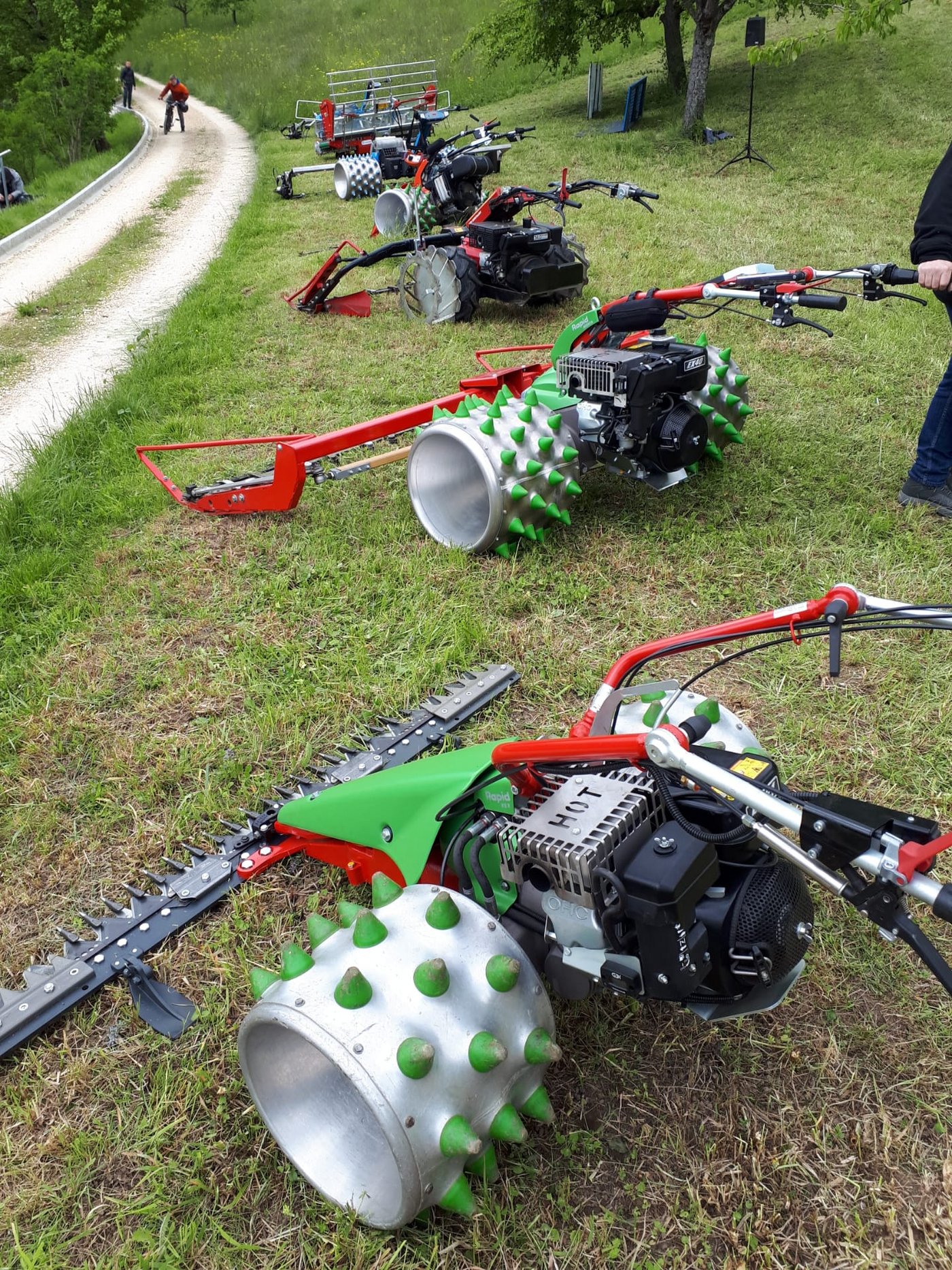 Es wurden verschiedene Mäher in Aktion gezeigt (siehe Video). (Bild sb)