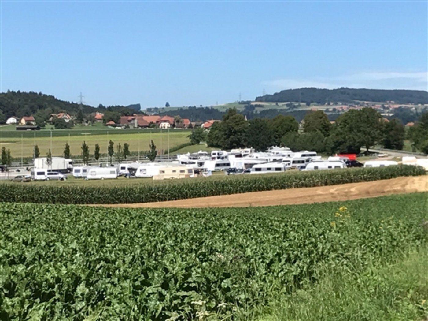 In Wileroltigen BE sorgen Fahrende 2017 für viel Aufruhr. (Bild zVg)