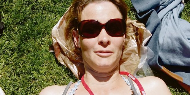 Simone Barth streikt zu Erholungszwecken. (Bild Selfie)