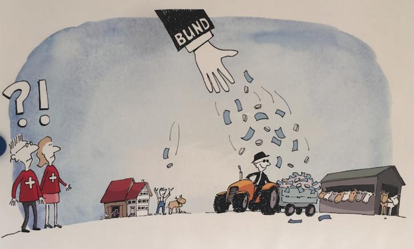 Durch die AP22+ profitieren grosse Betriebe mehr, eine Gefahr für kleinbäuerliche Betriebsvielfalt. (Bild VKMB)