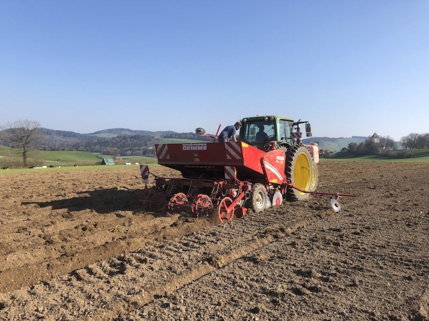 Kartoffeln werden einzeln gesetzt, daher wüsste der Landwirt ziemlich genau, wieviele Saatkartoffeln er benötigt. (Bild jba)