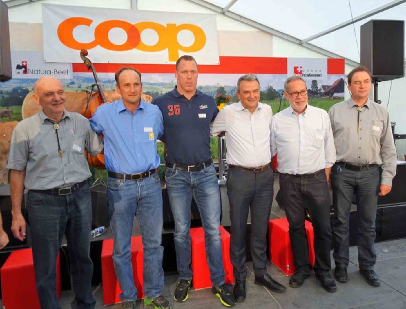 Hans Burger, Christian Burger, Matthias Sempach, Joos Sutter, Alexander Tschäppät und Mathias Gerber (v.l.). (Bilder mr)