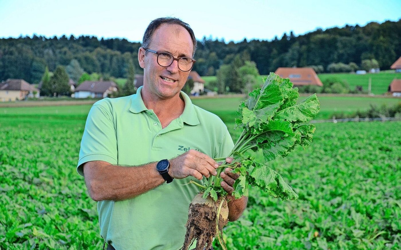 Gastgeber Fritz Reusser ist Direktsaatpionier.