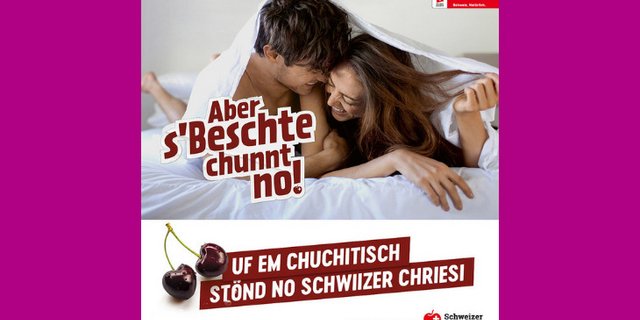 Die neue Werbekampagne verleihe Schweizer Früchten und Apfelsaft ein ganz neues Gesicht, findet der SOV. (Bilder SOV)
