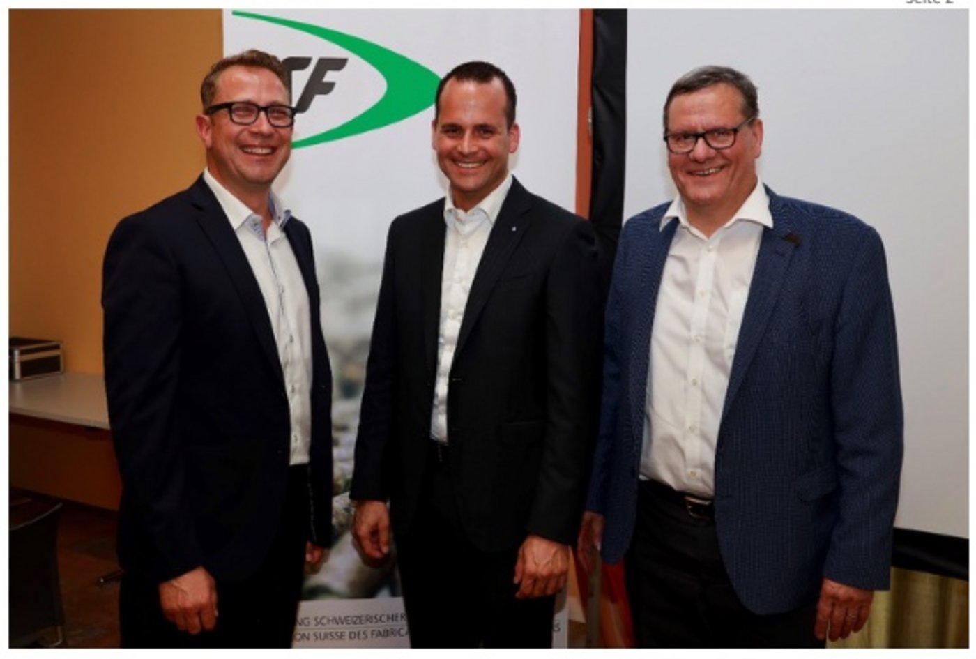 Bild: Christian Oesch, Damian Müller, Roland Eberle (von links nach rechts). (Bild zVg)