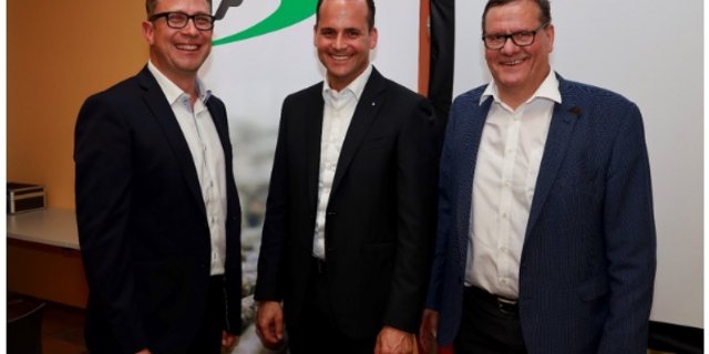 Bild: Christian Oesch, Damian Müller, Roland Eberle (von links nach rechts). (Bild zVg)