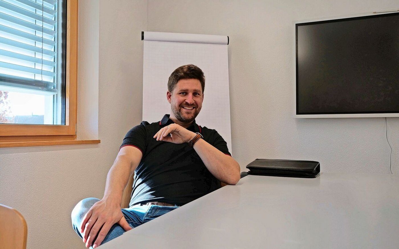 Verkaufsleiter Marcel Schwager im Lely Center Härkingen.