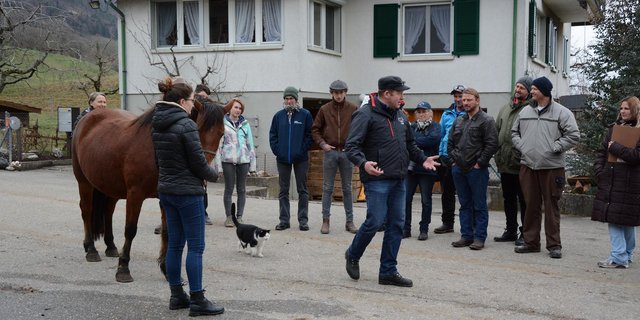 Tierarzt Beat Wampfler schult die RRFB-Richter. 