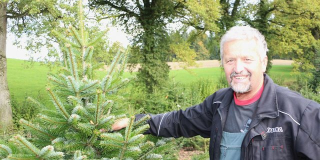 "Von 8'000 bis 10‘000 Bäumen pro Hektare wird nur ein Bruchteil zum verkäuflichen Objekt heranwachsen": Werner Bühlmann. (Bild Manuel Fischer)