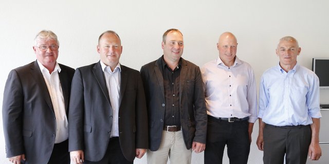 Markus Zemp, Andreas Aebi, Markus Gerber, Simon Ulrich Bach und Franz Winterberger (v.l.). (Bild lid)