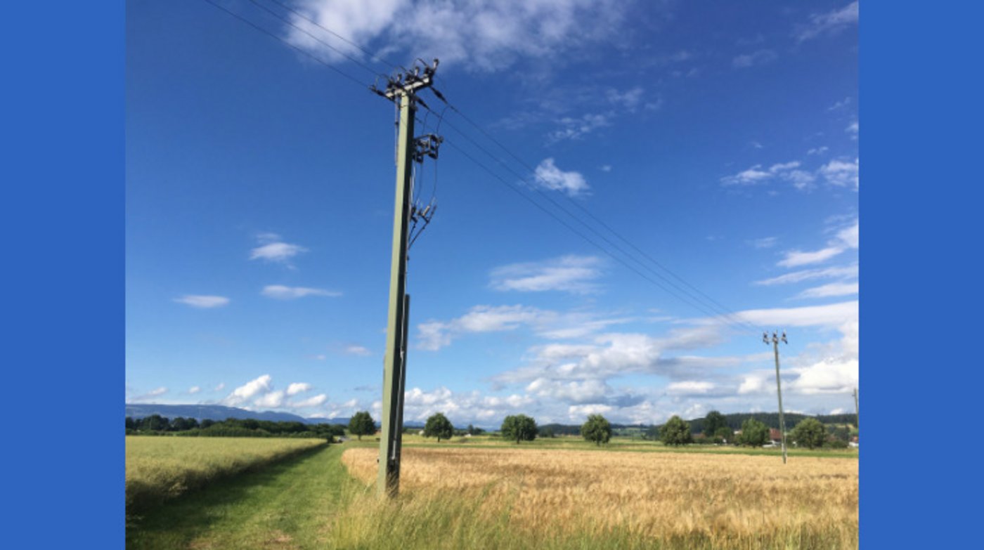 Das Schweizer Stromnetz wird von der nationalen Netzgesellschaft Swissgrid überwacht. Ein Teil der 12'000 Masten des Netzes steht in bewirtschaftetem Kulturland. (Bild jsc) 