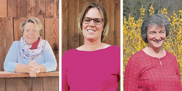 Obwalder Kantonsrätin Franziska Gasser-Fryand, Petra Rohrer-Stimming und Daniela Lobsiger haben den Kurs besucht. (Bild BauernZeitung)