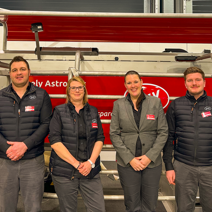 Beim Team von Lely konnte man sich gegen den Durst einen Milchshake genehmigen. 