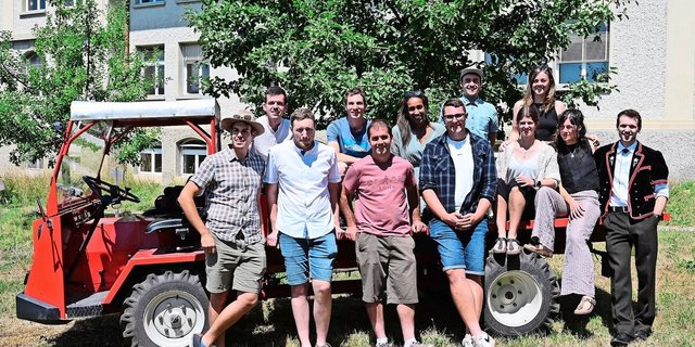 Die Klasse NHB Schwand 22–25 verband Lernende aus beiden Modellen, Bio- und konventionellem Anbau. Davon profitiert hätten alle, erklärte Lehrer Daniel Günter. 