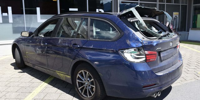 Personen kamen bei dem Vorfall keine zu Schaden, ein Pferd wurde aber leicht verletzt. (Bild Kapo LU)