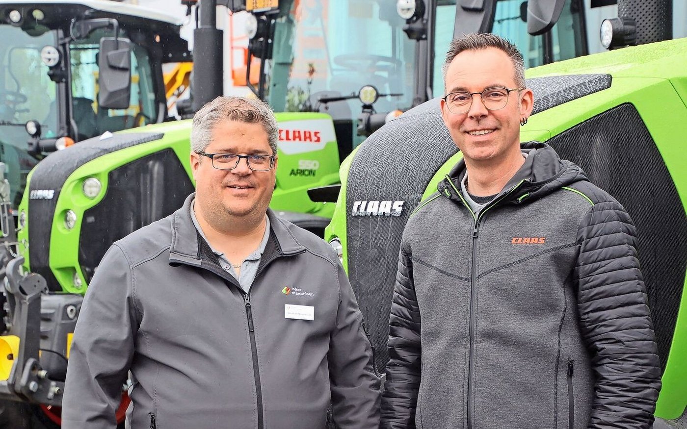 Das Führungsduo in Marthalen mit Niederlassungsleiter Stephan Nussbaum und Geschäftsführer Beat Meier.