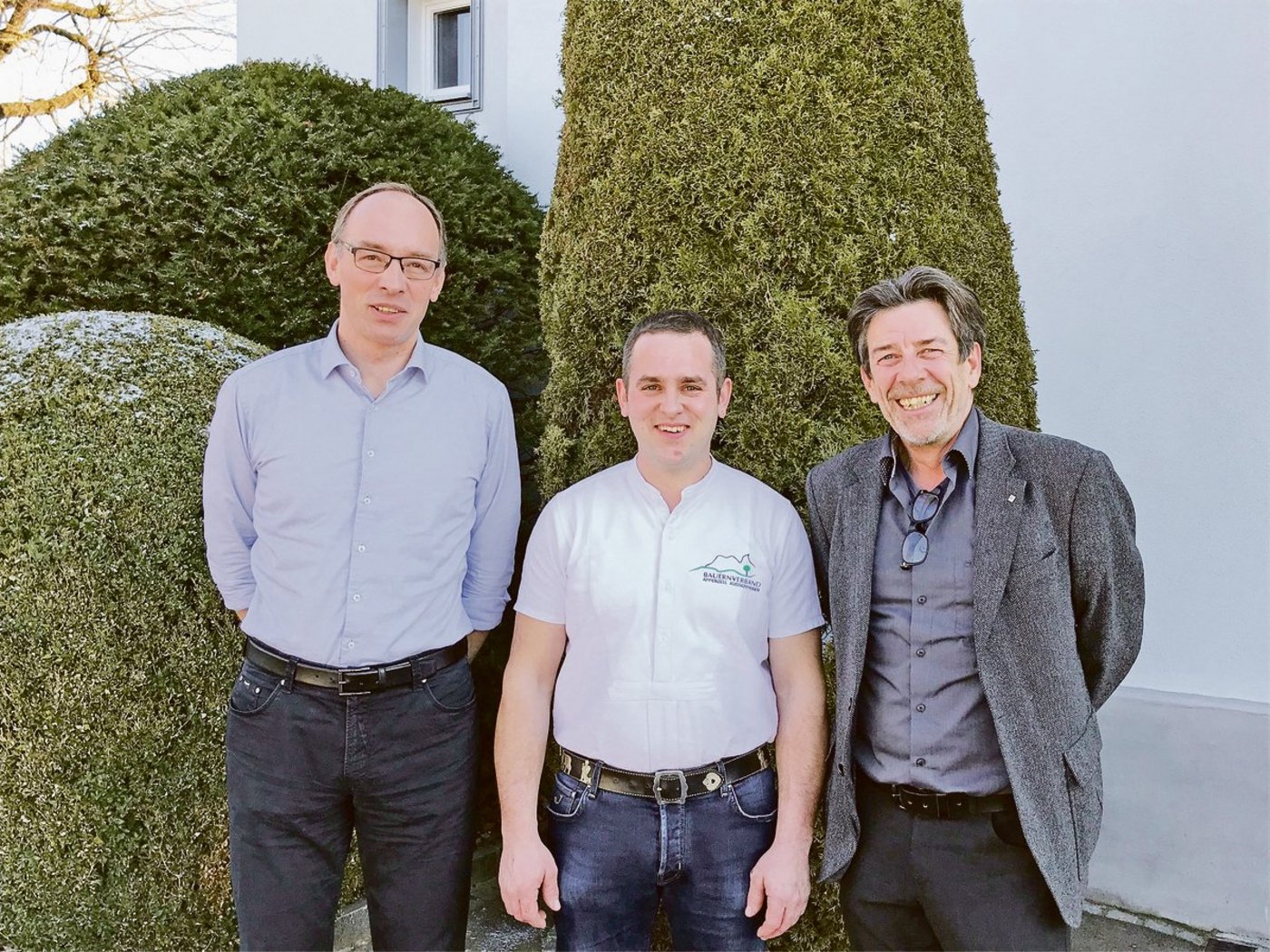 V. l. n. r.: Hanspeter Flückiger, Agrisano, BVAR-Präsident Beat Brunner sowie Peter Dörflinger von der Kesb, Dörflinger hielt ein Referat zum Erwachsenenschutzrecht. (Bild Alexandra Stückelberger)