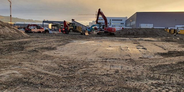Das neue Gebäude wird gleich neben ein bestehendes Verteilzentrum von Lidl gebaut. Weitere Standorte sollen folgen. (Bild Lidl)