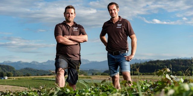 Christian Hurni und Simon van der Veer überzeugten die CeresAward-Jury mit ihren Schweizer Süsskartoffeln. (Bild CeresAward)
