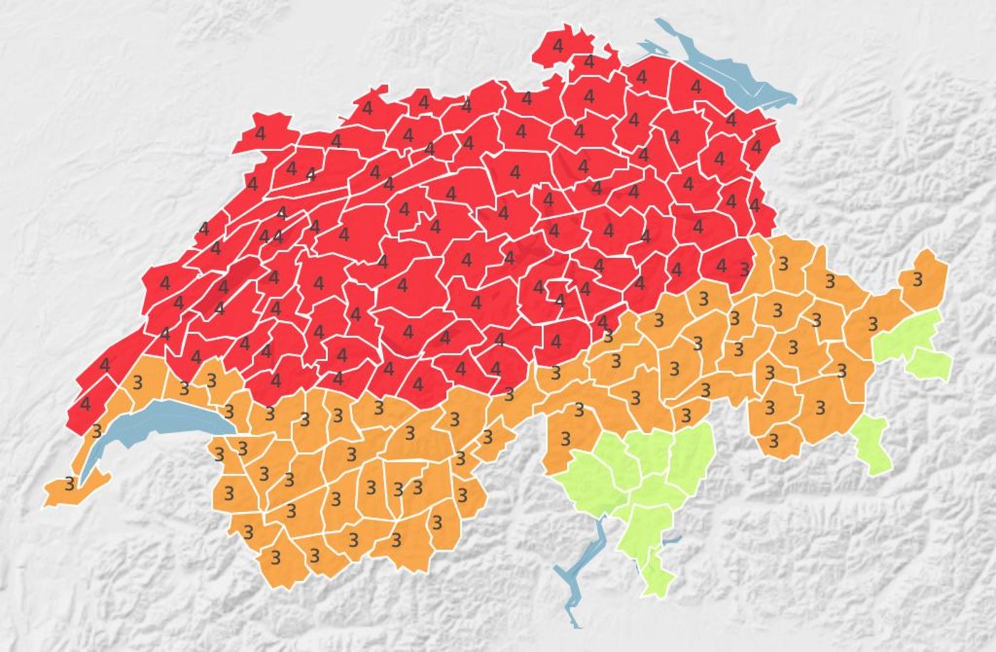 Meteoschweiz warnt vor Sturmtief Sabine. Zwischen Sonntagabend und Dienstagabend wird auf der Alpennordseite und in den Alpen ein starker Sturm mit Windspitzen von 100-140 km/h beziehungsweise in Berglagen von 130-200 km/h erwartet. (Bild Screenshot Meteoschweiz)