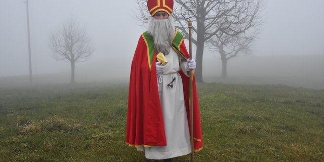 Dario Dittli aus Oberägeri ist diese Woche als Chlaus unterwegs. (Fotos Noëmi Elmiger)