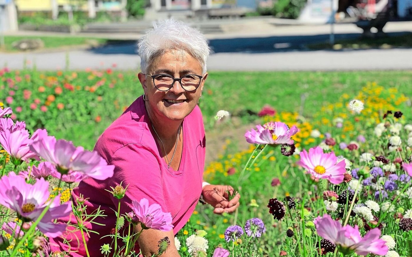 Barbara Michael ist seit 36 Jahren Gärtnerin und Lehrperson am Palottis in Schiers.