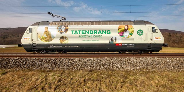 Die Lokomotive ist 18,5 Meter lang. (Bilder Coop)