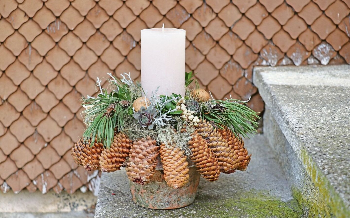 Unkompliziert: Eine Anleitung für dieses Gesteck gibt es unter www.bauernzeitung.ch/werkstueck.