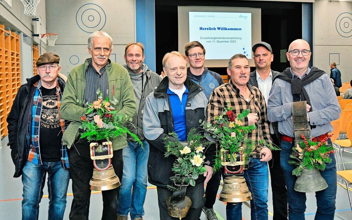 Das Glockenkomitee ist zufrieden mit dem Ausgang der Gemeindeversammlung. 