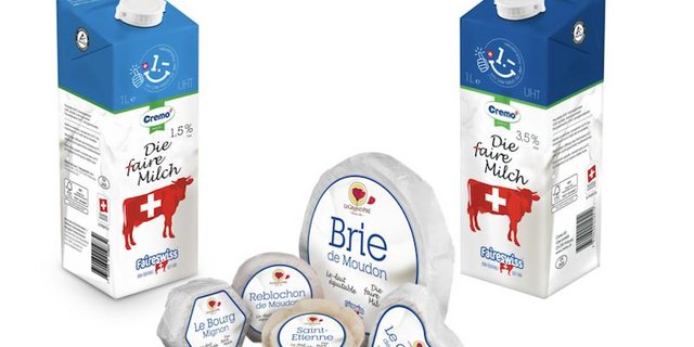 Im Spar gibt es bisher nur die Fairswiss-Milch zu kaufen. Zu den Produkten der Genossenschaft gehören aber auch verschiedene Käsesorten. (Bilder zVg)