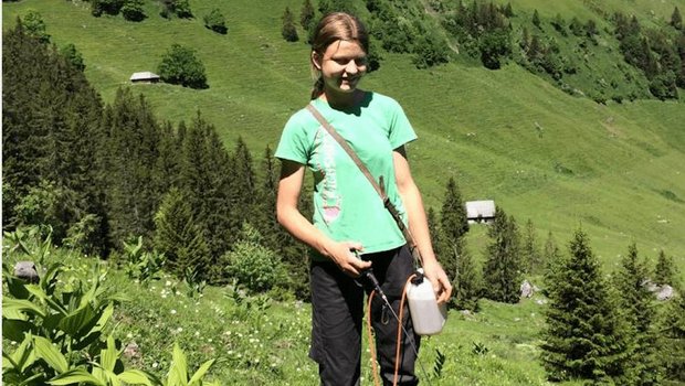 Mirjam Schnider aus Flühli LU befindet sich im 1. Lehrjahr auf dem Betrieb von Hans Bühl in Luzern. (Bild zVg)