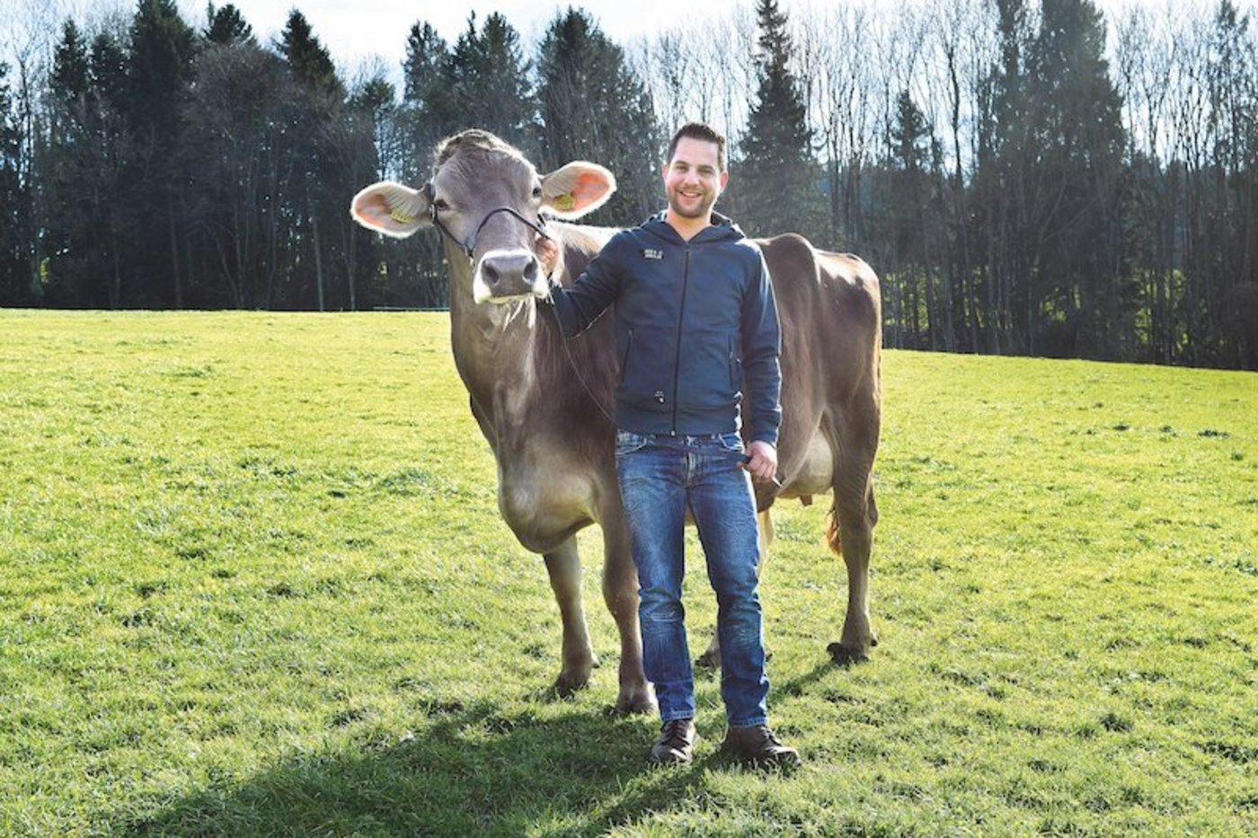 Matthias Süess mit Blooming Brooke. Das Bild stammt aus dem Jahr 2018. (Bild Stefanie Giger)