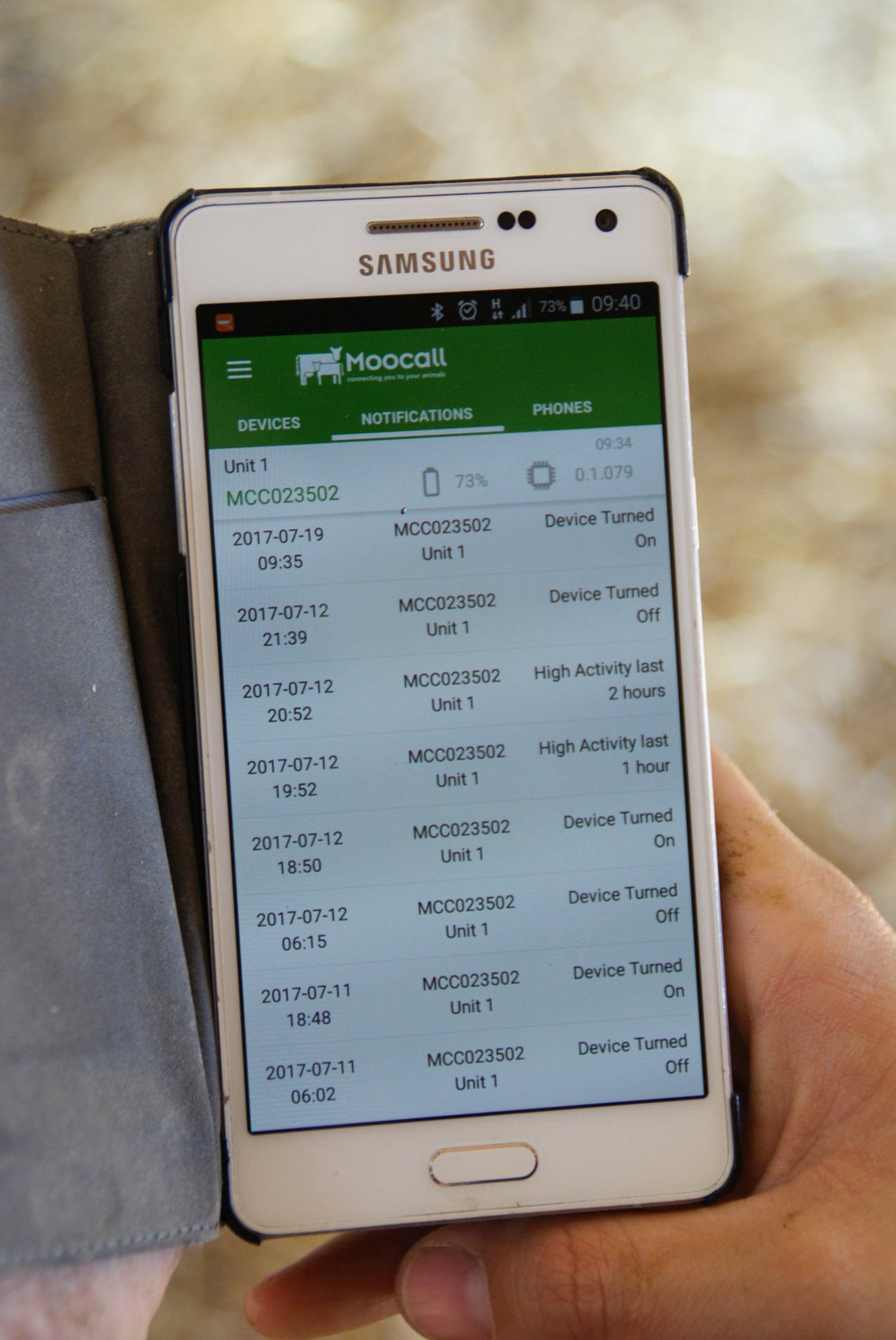 Mittels einer App lassen sich die Empfänger des Alarms bestimmen und die Alarme aufzeichnen. (Michael Götz)