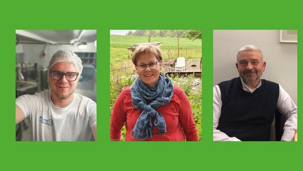 Daniel Hasler, Gabi Schürch und Andri Kobel geben Auskunft über die Sorgen jener Gruppen, die im Sorgenbarometer schlecht vertreten waren. (Bildquellen siehe Text)