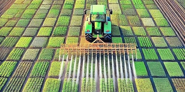 Weniger starr als auf dem Bild: Mit künstlicher Intelligenz könnten künftig auch richtige Felder in Zonen unterteilt werden.