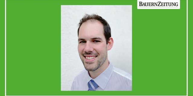 Valentin Keiser wurde letzten Freitag in Einsiedeln als neuer Meisterlandwirt diplomiert. (Bild Josef Scherer)