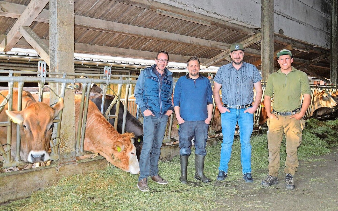 Die Organisatoren: Markus Boos, Reto Bachmann, Roland Tschudi und Ralf Schwyter (v. l. n. r.). Auf dem Bild fehlen Ronald Gruber und Julius Oberholzer.