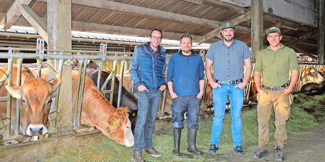 Die Organisatoren: Markus Boos, Reto Bachmann, Roland Tschudi und Ralf Schwyter (v. l. n. r.). Auf dem Bild fehlen Ronald Gruber und Julius Oberholzer.