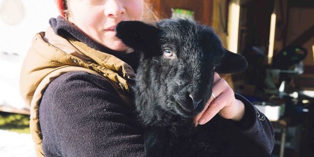 Brigitte Gasser hatte es nicht immer leicht im Leben als junge Mutter mit kleinen Kindern. Den Kindheitstraum von der Landwirtschaft hat sie aber nie aufgegeben. Mit 41 Jahren ist sie ihrem Ziel einen Schritt näher. (Bild Sandra Joder)