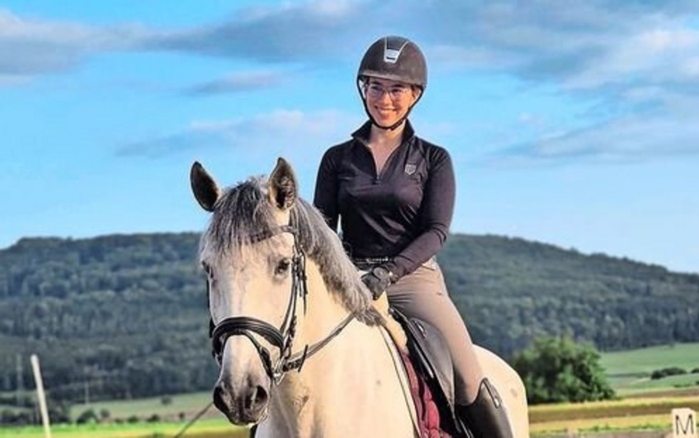 Aus Portugal in die Schweiz: Seit kurzem nennt Laura Kreis den 7-jährigen Lusitano Orgão ihr Eigen. Sie bildet ihn für die Dressur aus. 