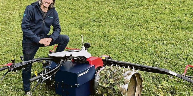 Gian Caduff entwickelte das E-Power-Unit, die mit einem Elektromotor angetriebene Nachrüstlösung für Einachser.