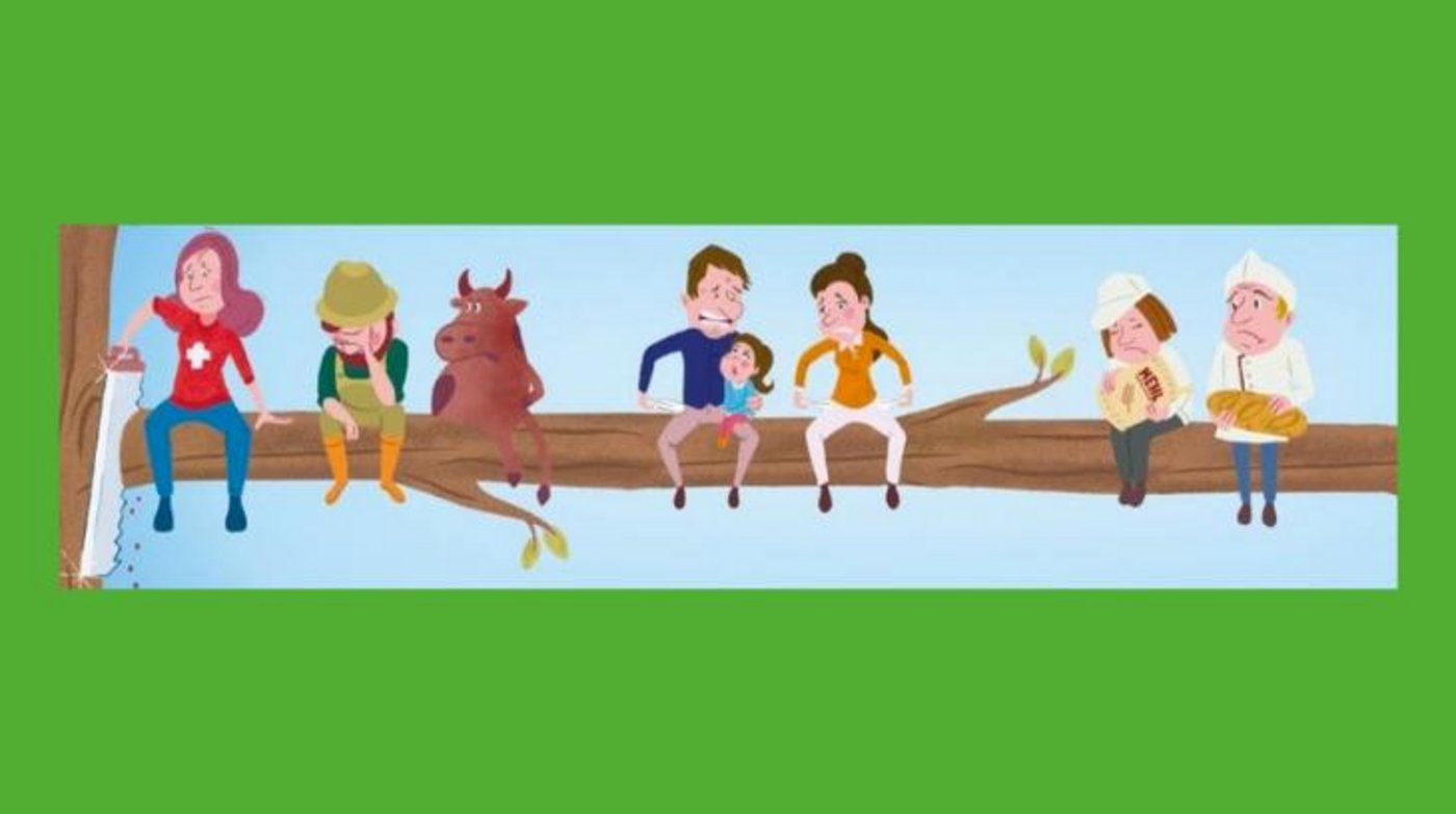 Durch die Annahme der Initiativen würden mehr Lebensmittel importiert. (Bild Flyer Extreme Agrarinitiativen)