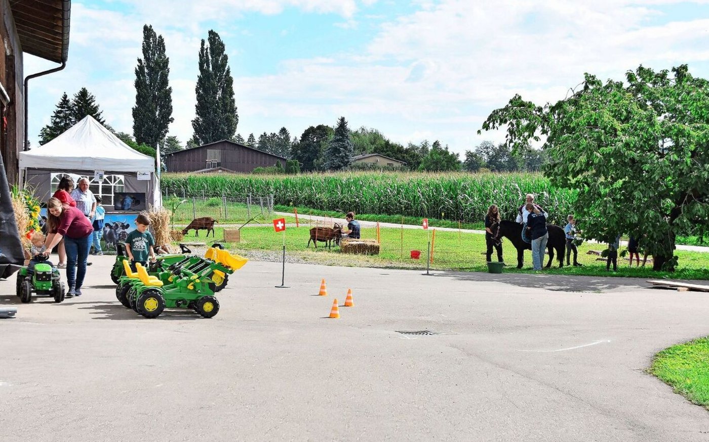 Auch für die Kinder wurde einiges geboten – von Trettraktoren bis hin zum Ponyreiten. Vor allem die Trettraktoren kamen bei den Jüngsten sehr gut an.